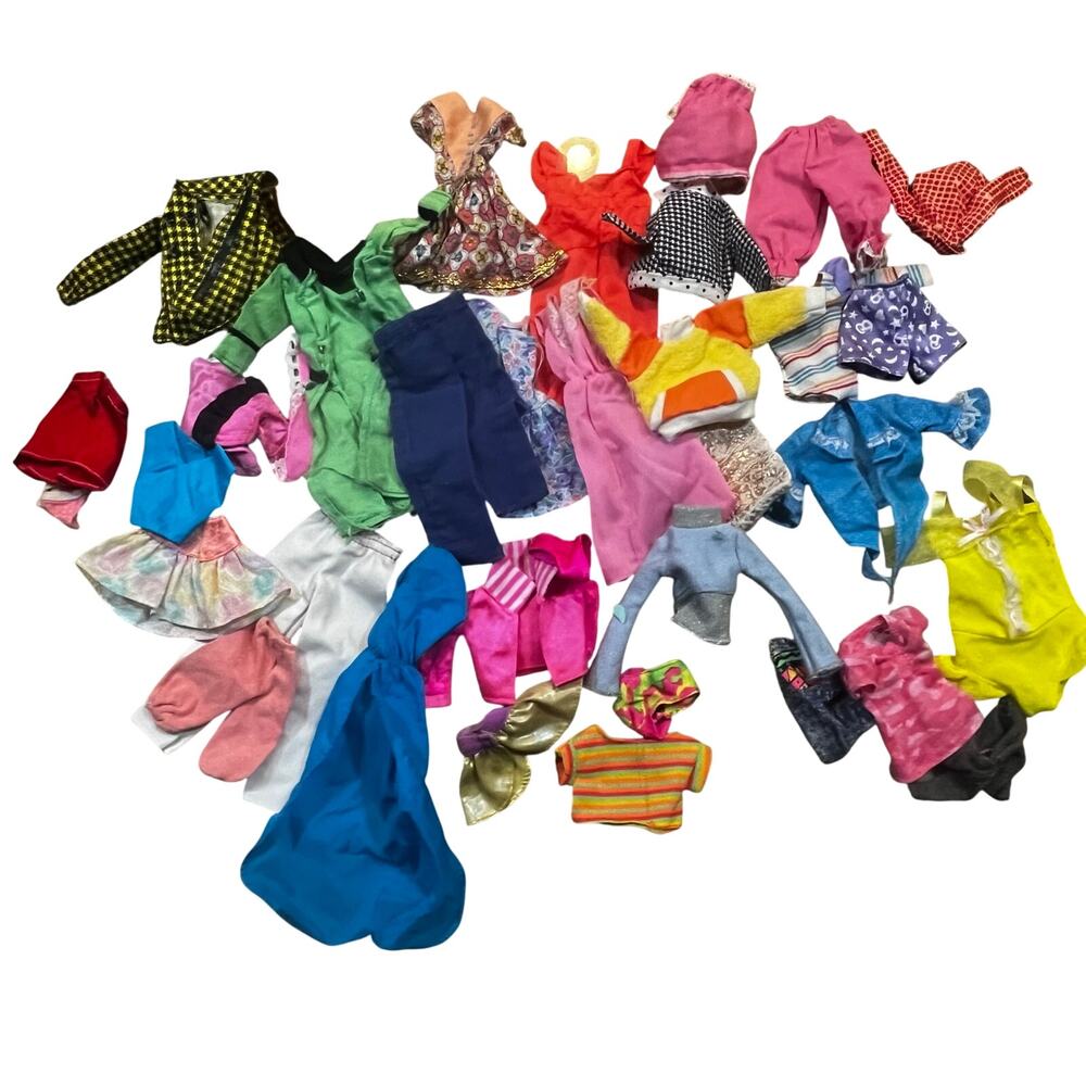 Vintage Fashion Doll Outfits 35 Lot of Clothes Will Fit Barbie & Friends